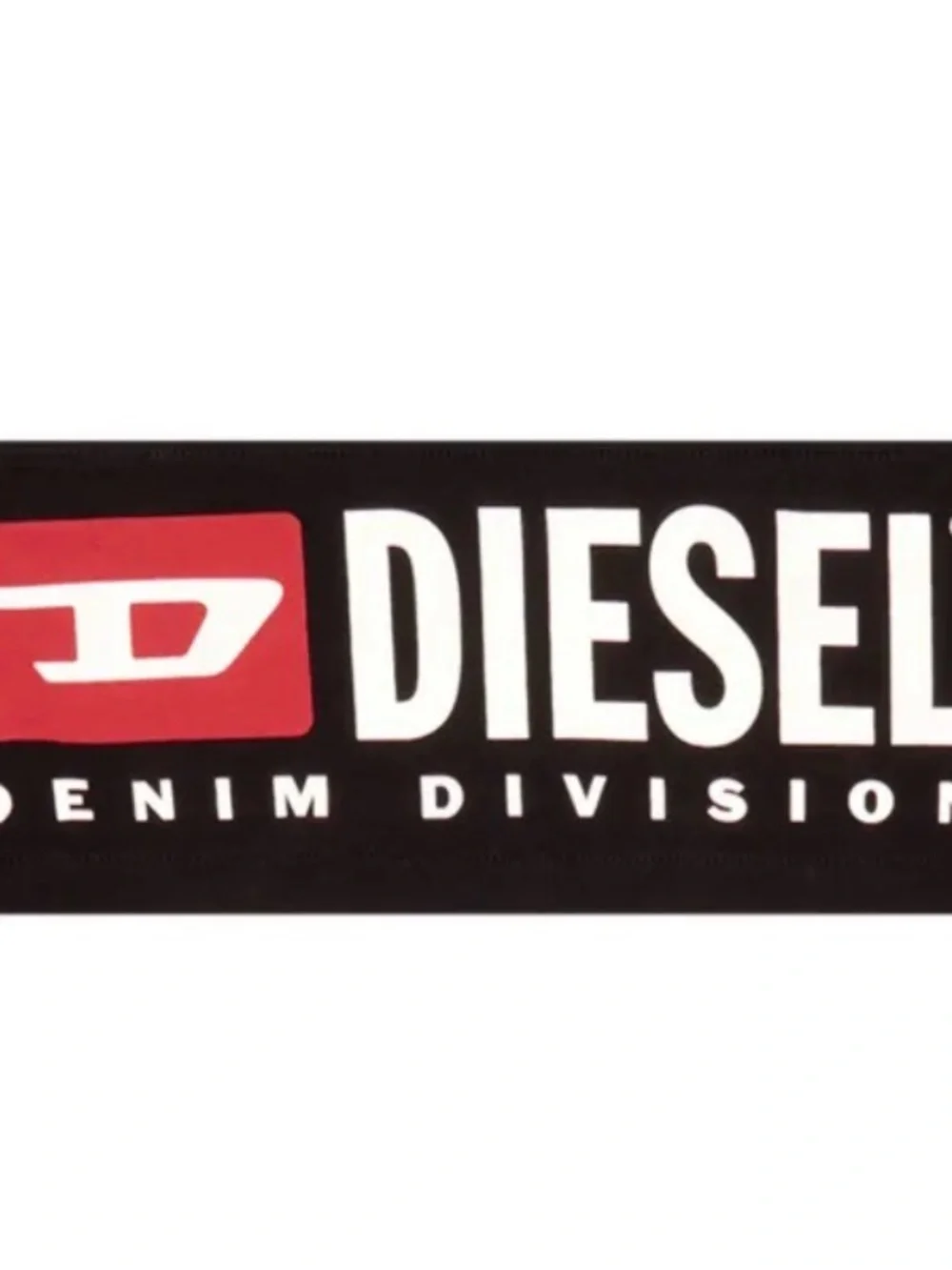 Diesel Black and White Logo Patch